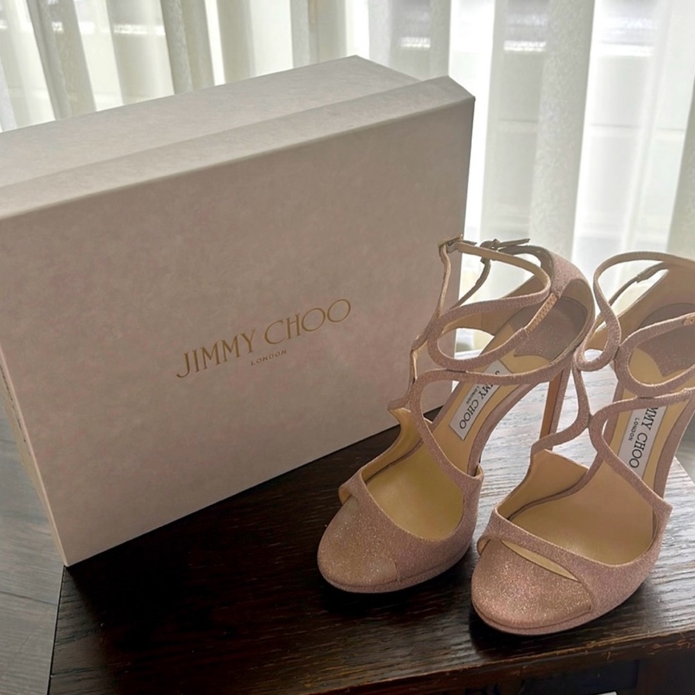 Jimmy Choo Women's Pink Strappy Heels